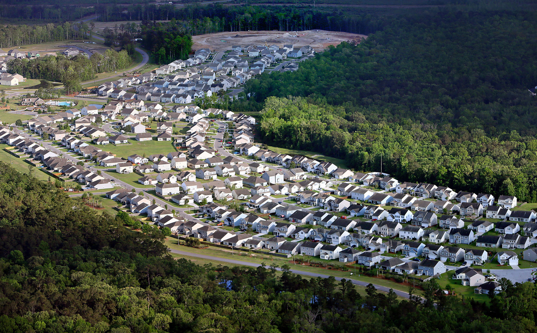 aerial housing growth Goose Creek